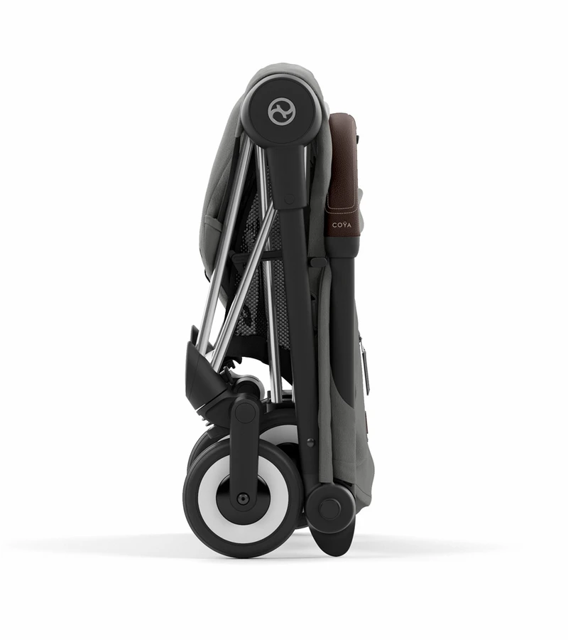 Cybex COYA Compact Stroller - Chrome / Dark Brown / Mirage Grey 9 Cybex COYA Compact Stroller - Chrome / Dark Brown / Mirage Grey - Image 7