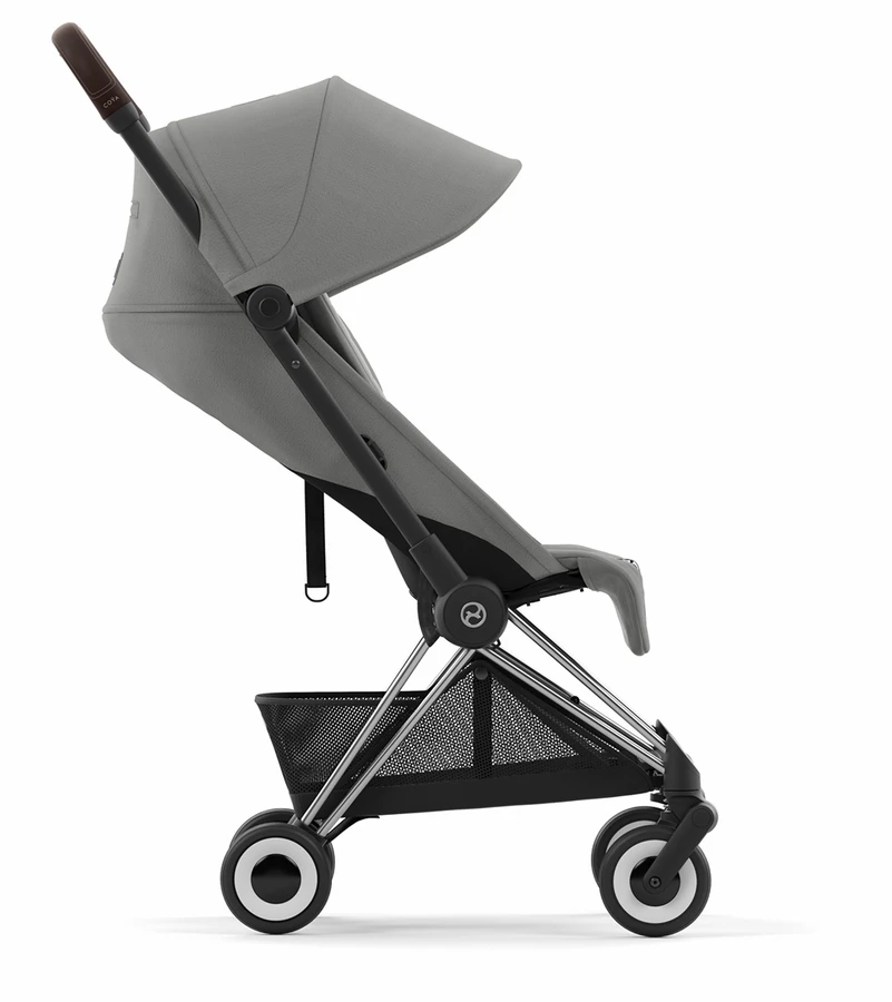 Cybex COYA Compact Stroller - Chrome / Dark Brown / Mirage Grey 5 Cybex COYA Compact Stroller - Chrome / Dark Brown / Mirage Grey - Image 3