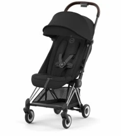 Cybex COYA Compact Stroller - Chrome / Dark Brown / Sepia Black