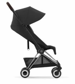 Cybex COYA Compact Stroller - Chrome / Dark Brown / Sepia Black -Graco Store cybex coya compact stroller chrome dark brown sepia black 8