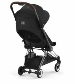 Cybex COYA Compact Stroller + Cloud G Lux SensorSafe Travel System Bundle - Matte Black / Off White / Moon Black -Graco Store cybex coya compact stroller cloud g lux sensorsafe travel system bundle chrome sepia black moon black 11
