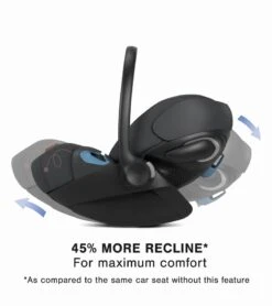 Cybex COYA Compact Stroller + Cloud G Lux SensorSafe Travel System Bundle - Matte Black / Off White / Moon Black -Graco Store cybex coya compact stroller cloud g lux sensorsafe travel system bundle chrome sepia black moon black 8