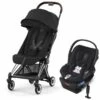 Cybex COYA Compact Stroller + Cloud Q SensorSafe Travel System Bundle - Chrome / Sepia Black / Stardust Black -Graco Store cybex coya compact stroller cloud q sensorsafe travel system bundle chrome sepia black stardust black 6