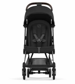 Cybex COYA Compact Stroller + Cloud Q SensorSafe Travel System Bundle - Chrome / Sepia Black / Stardust Black -Graco Store cybex coya compact stroller cloud q sensorsafe travel system bundle chrome sepia black stardust black 9 1