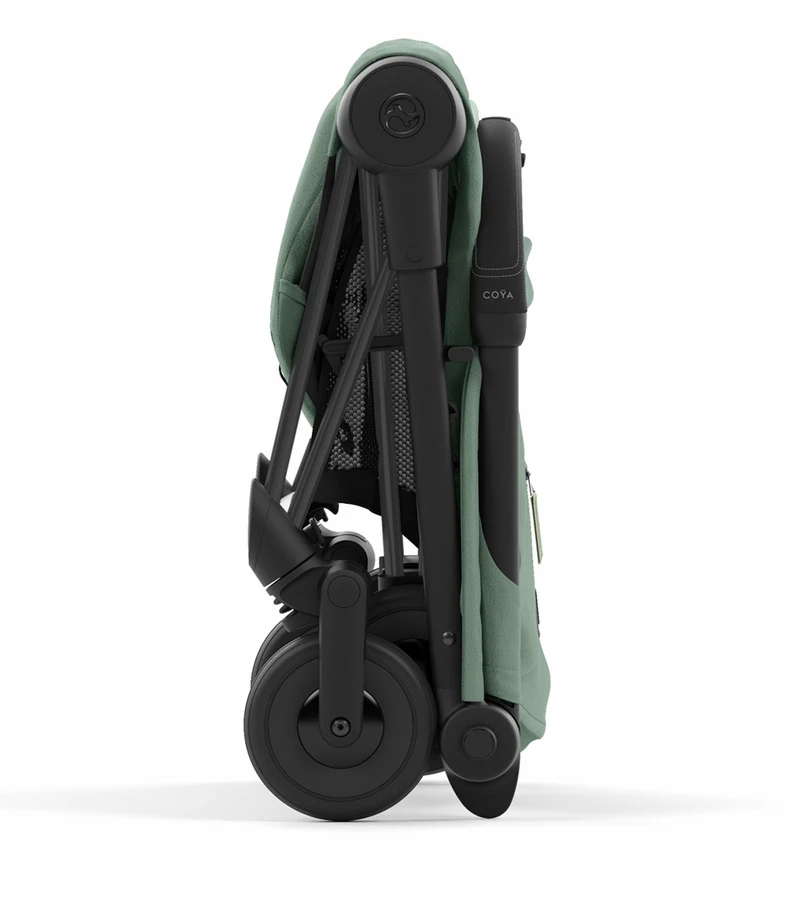 Cybex COYA Compact Stroller - Matte Black / Leaf Green 9 Cybex COYA Compact Stroller - Matte Black / Leaf Green - Image 7