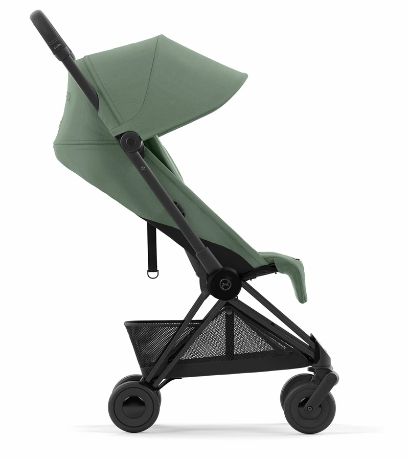Cybex COYA Compact Stroller - Matte Black / Leaf Green 5 Cybex COYA Compact Stroller - Matte Black / Leaf Green - Image 3