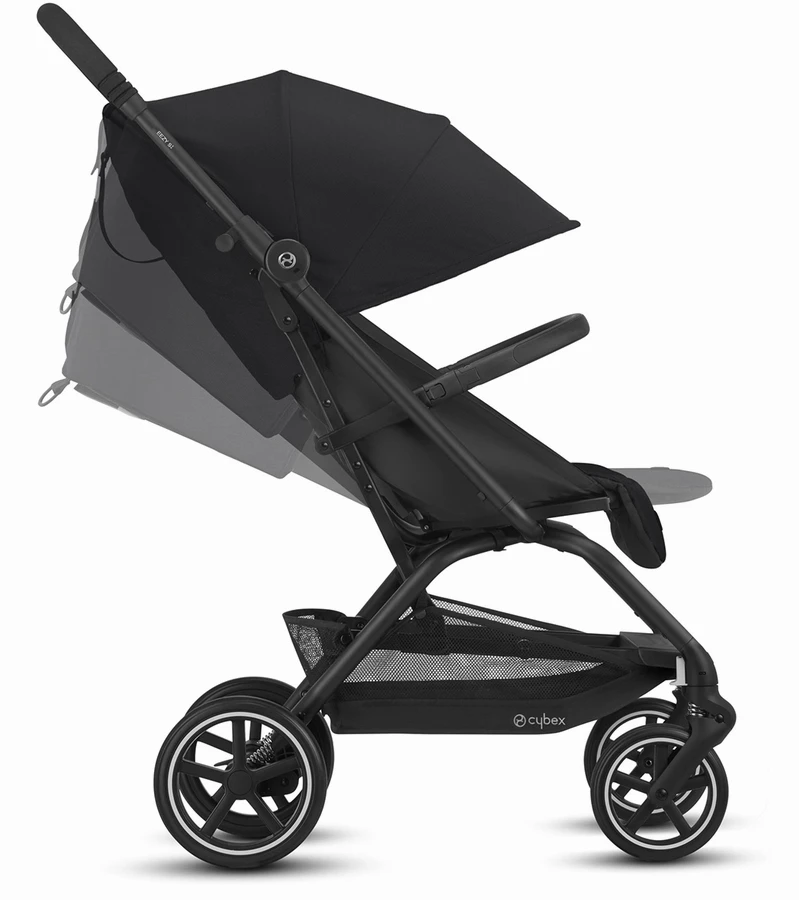 Cybex Eezy S+ 2 Compact Stroller + Cot S Bundle - Deep Black / Deep Black 4 Cybex Eezy S+ 2 Compact Stroller + Cot S Bundle - Deep Black / Deep Black - Image 2