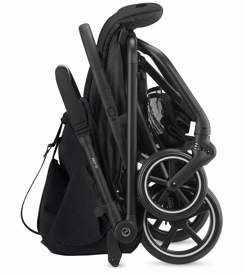 Cybex Eezy S+ 2 Compact Stroller + Cot S Bundle - Deep Black / Deep Black 6 Cybex Eezy S+ 2 Compact Stroller + Cot S Bundle - Deep Black / Deep Black - Image 4