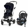 Cybex Eezy S Twist +2 V2 Stroller + Aton 2 Sensorsafe Travel System Bundle - Ocean Blue / Lavastone Black -Graco Store cybex eezy s twist 2 v2 stroller aton 2 sensorsafe travel system bundle ocean blue lavastone black 53