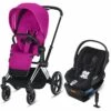 Cybex EPriam + Cloud Q SensorSafe Travel System - Chrome / Black / Fancy Pink / Stardust Black -Graco Store cybex epriam cloud q sensorsafe travel system chrome black fancy pink stardust black 118