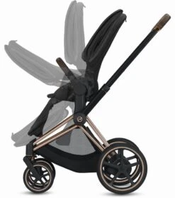Cybex EPriam + Cloud Q SensorSafe Travel System - Chrome / Black / Fancy Pink / Stardust Black -Graco Store cybex epriam cloud q sensorsafe travel system chrome black fancy pink stardust black 120