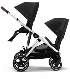 Cybex Gazelle S 2 Stroller + Cot Bundle - Silver Frame / Ocean Blue -Graco Store cybex gazelle s 2 cot aton 2 travel system bundle taupe frame sky blue lavastone black 53 1