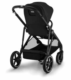 Cybex Gazelle S 2 Single-to-Double Stroller - Black Frame / Moon Black -Graco Store cybex gazelle s 2 single to double stroller black frame moon black 11
