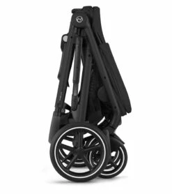 Cybex Gazelle S 2 Single-to-Double Stroller - Black Frame / Moon Black -Graco Store cybex gazelle s 2 single to double stroller black frame moon black 12