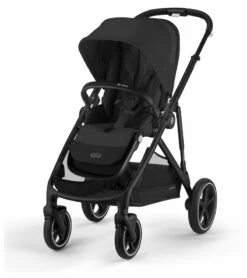 Cybex Gazelle S 2 Single-to-Double Stroller - Black Frame / Moon Black -Graco Store cybex gazelle s 2 single to double stroller black frame moon black 8