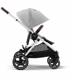 Cybex Gazelle S 2 Single-to-Double Stroller - Silver Frame / Lava Grey -Graco Store cybex gazelle s 2 single to double stroller silver frame lava grey 141