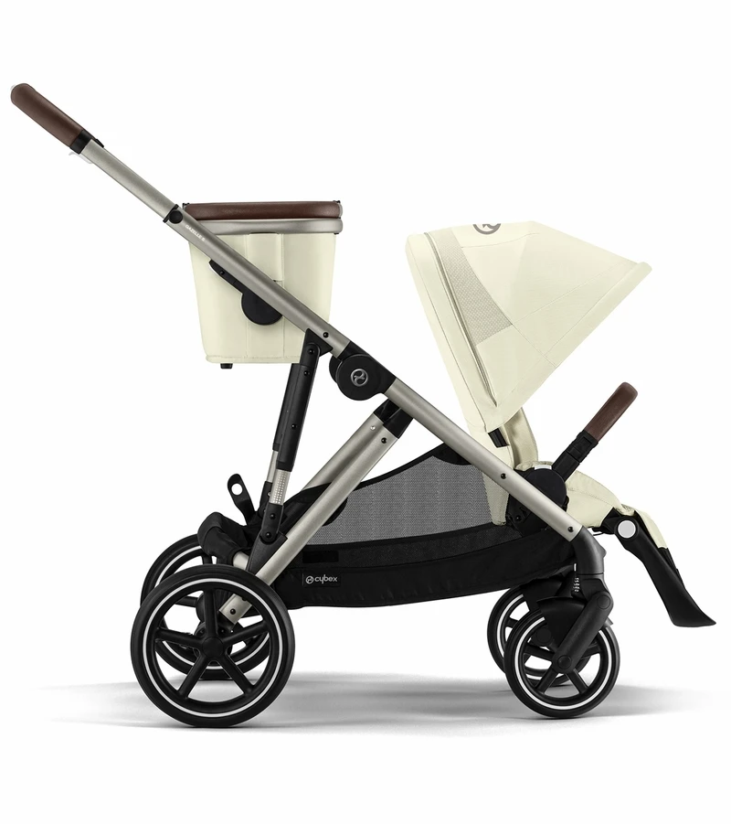 Cybex Gazelle S 2 Single-to-Double Stroller - Taupe Frame / Seashell Beige 3 Cybex Gazelle S 2 Single-to-Double Stroller - Taupe Frame / Seashell Beige