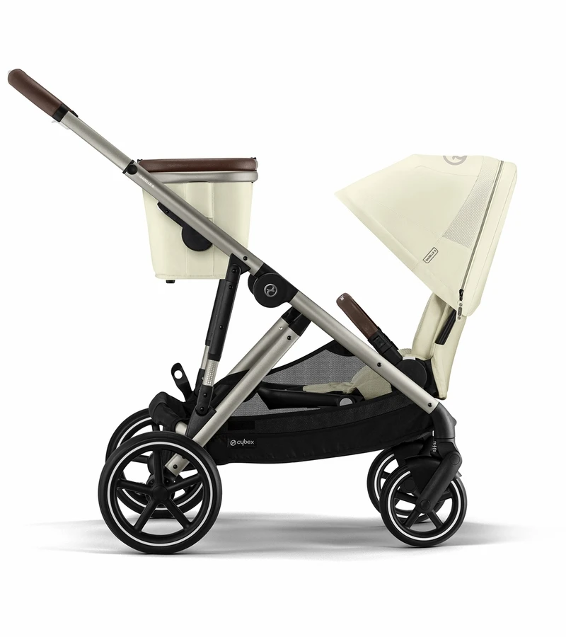 Cybex Gazelle S 2 Single-to-Double Stroller - Taupe Frame / Seashell Beige 7 Cybex Gazelle S 2 Single-to-Double Stroller - Taupe Frame / Seashell Beige - Image 5