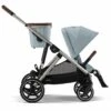 Cybex Gazelle S 2 Single-to-Double Stroller - Taupe Frame / Sky Blue -Graco Store cybex gazelle s 2 single to double stroller taupe frame sky blue 147