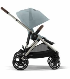 Cybex Gazelle S 2 Single-to-Double Stroller - Taupe Frame / Sky Blue -Graco Store cybex gazelle s 2 single to double stroller taupe frame sky blue 149