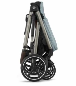 Cybex Gazelle S 2 Single-to-Double Stroller - Taupe Frame / Sky Blue -Graco Store cybex gazelle s 2 single to double stroller taupe frame sky blue 153