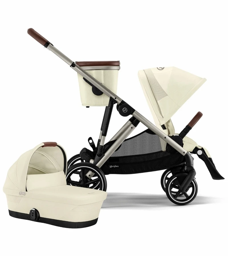 Cybex Gazelle S 2 Stroller + Cot Bundle - Taupe Frame / Seashell Beige 3 Cybex Gazelle S 2 Stroller + Cot Bundle - Taupe Frame / Seashell Beige