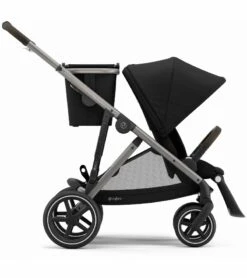 Cybex Gazelle S Double Stroller Bundle - Soho Grey / Moon Black (Taupe Frame) -Graco Store cybex gazelle s double stroller bundle deep black moon black taupe frame 43