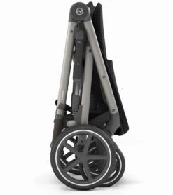 Cybex Gazelle S Double Stroller Bundle - Soho Grey / Moon Black (Taupe Frame) -Graco Store cybex gazelle s double stroller bundle deep black moon black taupe frame 47