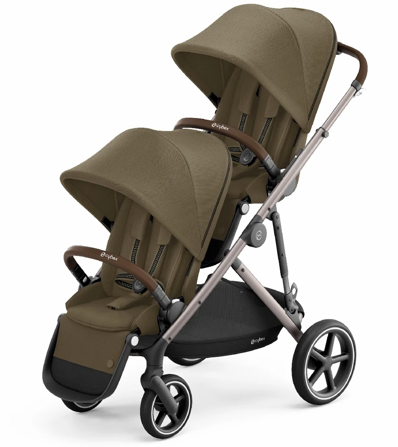 Cybex Gazelle S Double Stroller - Classic Beige (Taupe Frame) 3 Cybex Gazelle S Double Stroller - Classic Beige (Taupe Frame)