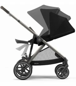 Cybex Gazelle S Double Stroller - Deep Black (Taupe Frame) -Graco Store cybex gazelle s double stroller deep black taupe frame 99