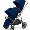 Cybex Gazelle S Double Stroller - Navy Blue (Taupe Frame) -Graco Store cybex gazelle s double stroller navy blue taupe frame 92