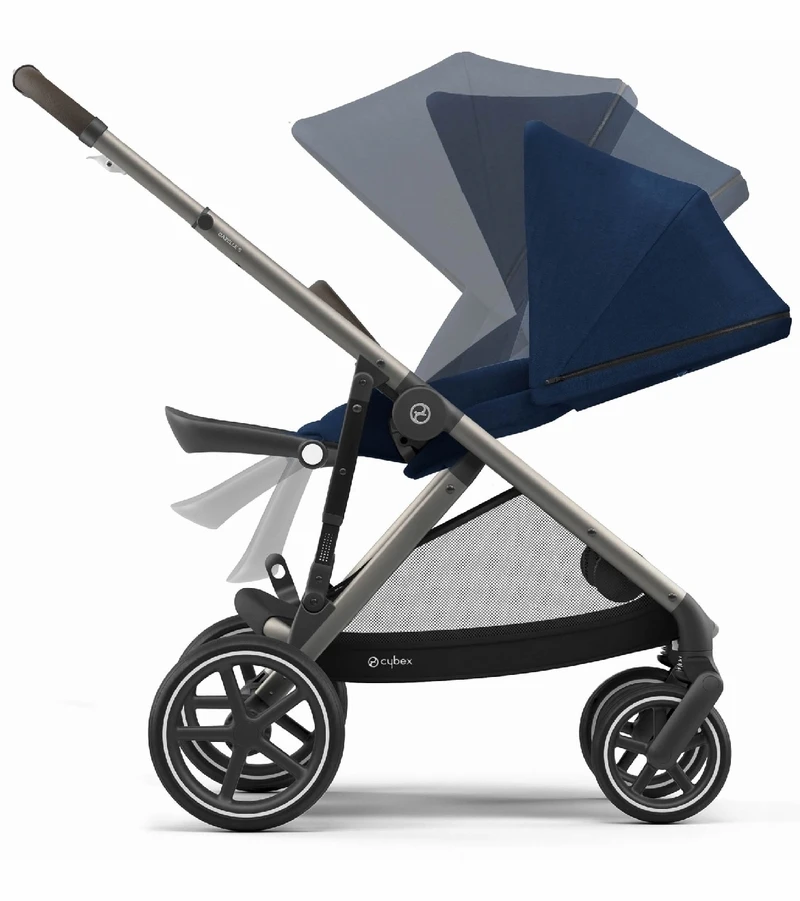 Cybex Gazelle S Double Stroller - Navy Blue (Taupe Frame) 7 Cybex Gazelle S Double Stroller - Navy Blue (Taupe Frame) - Image 5