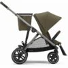 Cybex Gazelle S Single-to-Double Stroller - Classic Beige (Taupe Frame) -Graco Store cybex gazelle s single to double stroller classic beige taupe frame 88