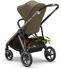 Cybex Gazelle S Stroller & Cot - Classic Beige (Taupe Frame) -Graco Store cybex gazelle s stroller cot classic beige taupe frame 40 1