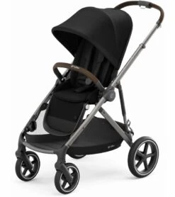 Cybex Gazelle S Stroller & Cot - Deep Black (Taupe Frame) -Graco Store cybex gazelle s stroller cot deep black taupe frame 36 1
