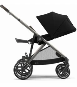 Cybex Gazelle S Stroller & Cot - Deep Black (Taupe Frame) -Graco Store cybex gazelle s stroller cot deep black taupe frame 37 1