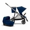 Cybex Gazelle S Stroller & Cot - Navy Blue (Taupe Frame) -Graco Store cybex gazelle s stroller cot navy blue taupe frame 16