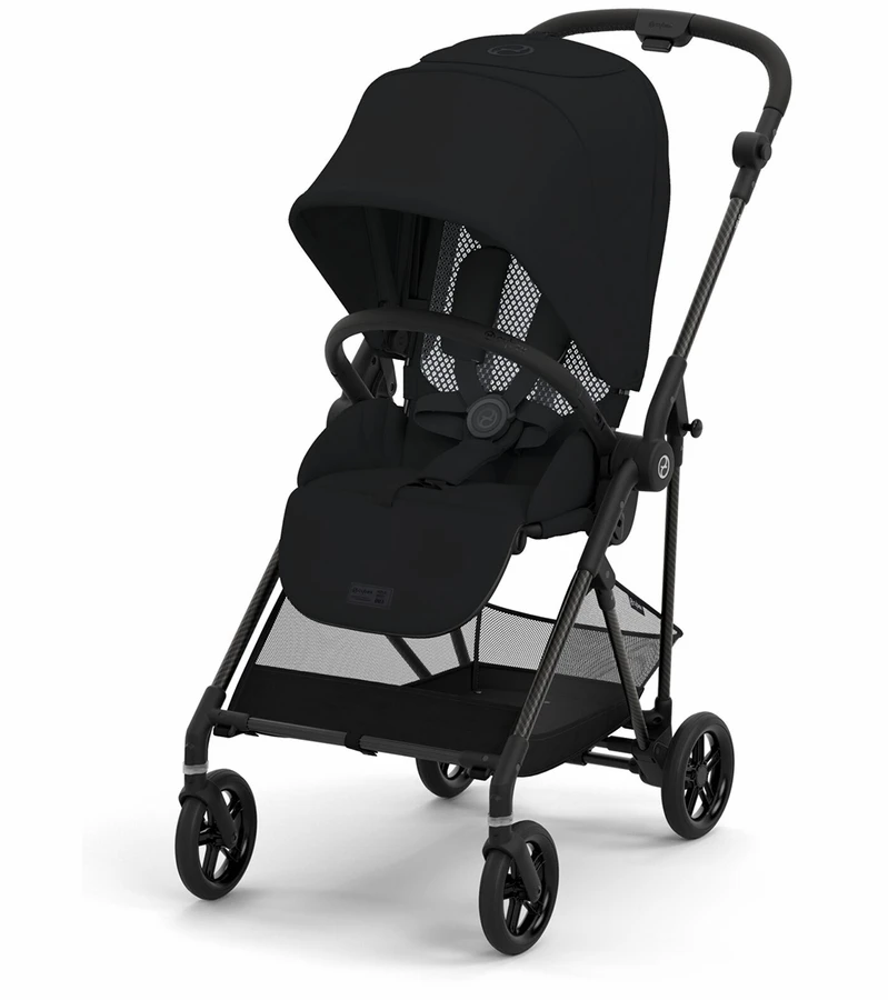Cybex Melio Carbon 3 Stroller - Moon Black 3 Cybex Melio Carbon 3 Stroller - Moon Black