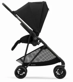 Cybex Melio Carbon + Aton 2 Travel System Bundle - Deep Black / Lavastone Black -Graco Store cybex melio carbon aton 2 travel system bundle deep black lavastone black 145