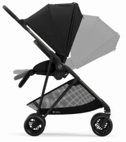 Cybex Melio Carbon Stroller - Deep Black -Graco Store cybex melio carbon stroller deep black 162