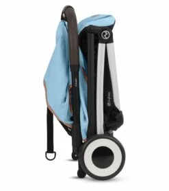 Cybex Orfeo Compact Stroller + Aton G SensorSafe Travel System Bundle - Beach Blue / Moon Black -Graco Store cybex orfeo compact stroller aton g sensorsafe travel system bundle beach blue moon black 13
