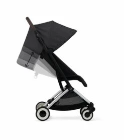Cybex Orfeo Compact Stroller + Aton G SensorSafe Travel System Bundle - Moon Black / Moon Black -Graco Store cybex orfeo compact stroller aton g sensorsafe travel system bundle moon black moon black 8