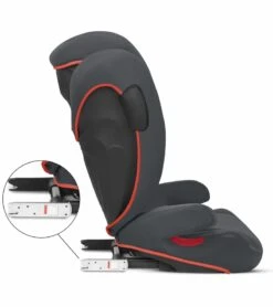 Cybex Solution B2-fix +Lux Booster Seat - Steel Grey -Graco Store cybex solution b2 fix lux booster seat steel grey 169