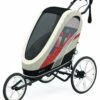 Cybex Zeno Multisport Trailer Bundle - Black Frame + Bleached Sand Seat Pack -Graco Store cybex zeno multisport trailer bundle black frame bleached sand seat pack 185