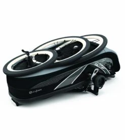 Cybex Zeno Multisport Trailer Bundle - Black Frame + Bleached Sand Seat Pack -Graco Store cybex zeno multisport trailer bundle black frame bleached sand seat pack 190