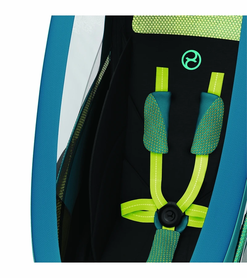 Cybex Zeno Multisport Trailer Bundle - Black Frame + Maliblue Seat Pack 4 Cybex Zeno Multisport Trailer Bundle - Black Frame + Maliblue Seat Pack - Image 2