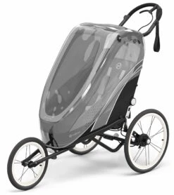Cybex Zeno Multisport Trailer Bundle - Black Frame + Silver Pink Seat Pack -Graco Store cybex zeno multisport trailer bundle black frame silver pink seat pack 161