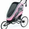 Cybex Zeno Multisport Trailer Bundle - Black Frame + Silver Pink Seat Pack -Graco Store cybex zeno multisport trailer bundle black frame silver pink seat pack 199