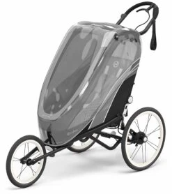 Cybex Zeno Multisport Trailer Bundle - Cream/Orange Frame + All Black Seat Pack -Graco Store cybex zeno multisport trailer bundle cream orange frame all black seat pack 152
