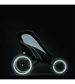 Cybex Zeno Multisport Trailer (One Box) - All Black -Graco Store cybex zeno multisport trailer one box all black 185